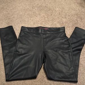 Faux leather leggings